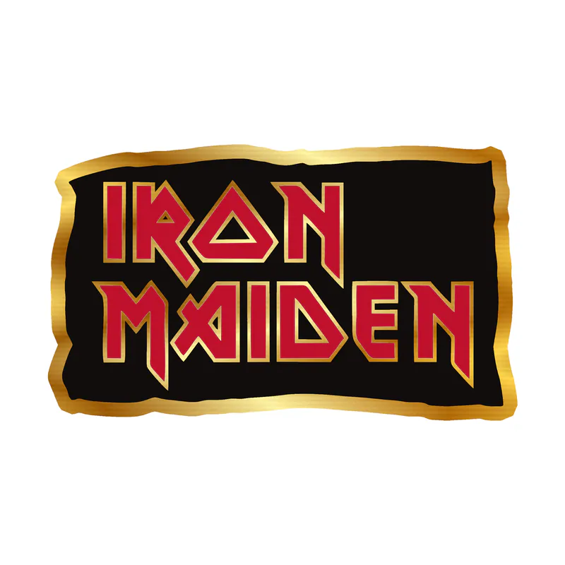 Iron Maiden Gold Chrome Vinyl Decal - Custom Size