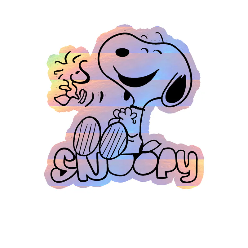 Snoopy Holographic Vinyl Decal