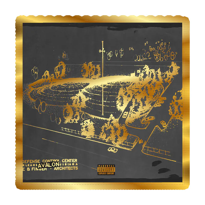 SuicideBoys Album Cover Gold Chrome Vinyl Decal - Custom Size