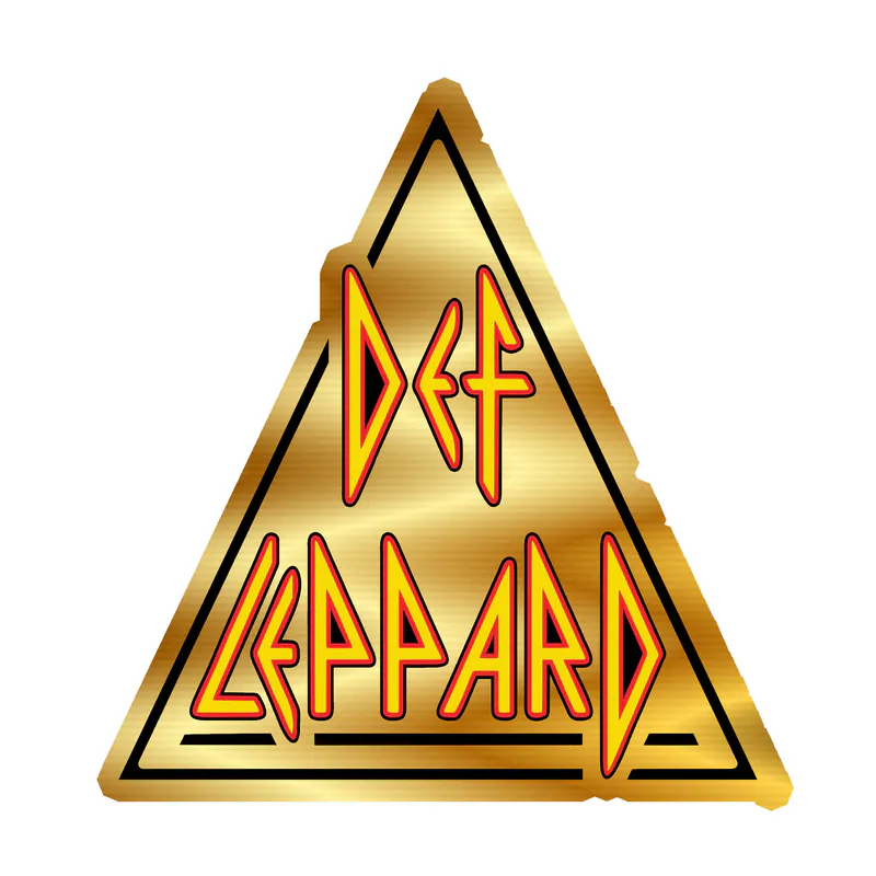 Def Leppard Gold Chrome Vinyl Decal - Custom Size