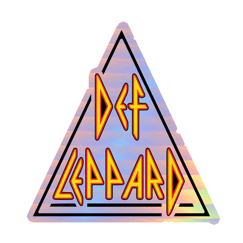 Def Leppard Holographic Vinyl Decal - Custom Size