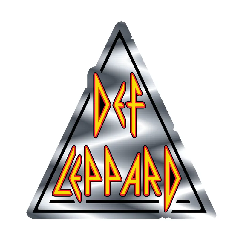 Def Leppard Silver Chrome Vinyl Decal - Custom Size