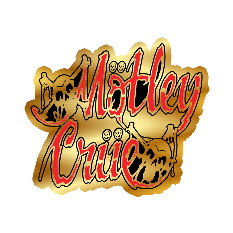 Motley Crue Gold Chrome Vinyl Decal - Custom Size