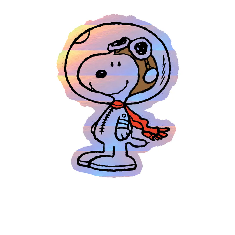 Snoopy Holographic Vinyl Decal