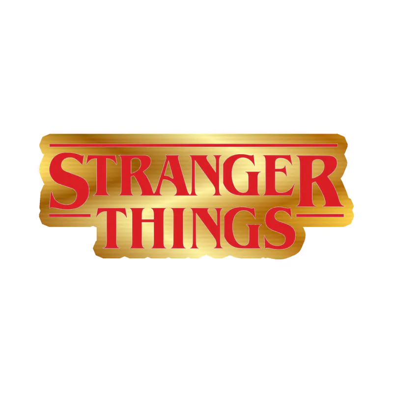 Stranger Things Gold Chrome Vinyl Decal