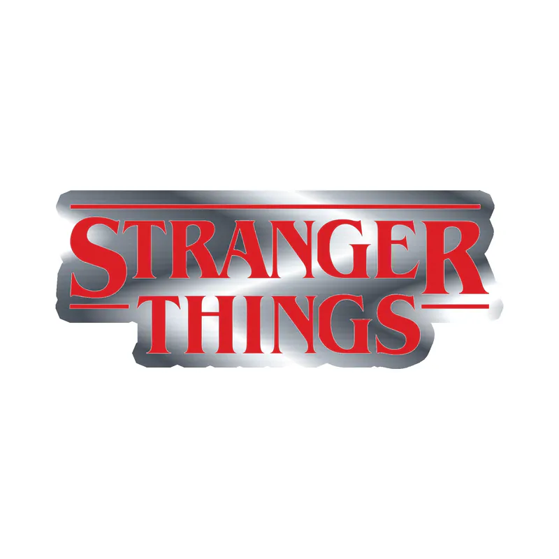 Stranger Things Silver Chrome Vinyl Decal