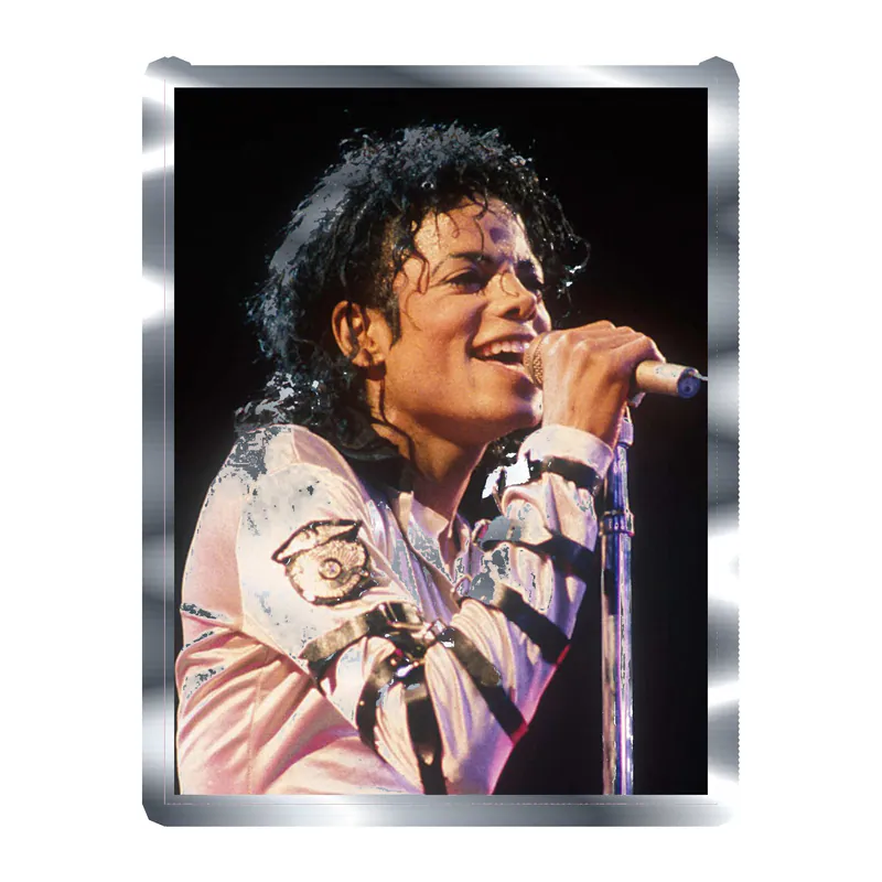 Michael Jackson Silver Chrome Vinyl Decal - Custom Size