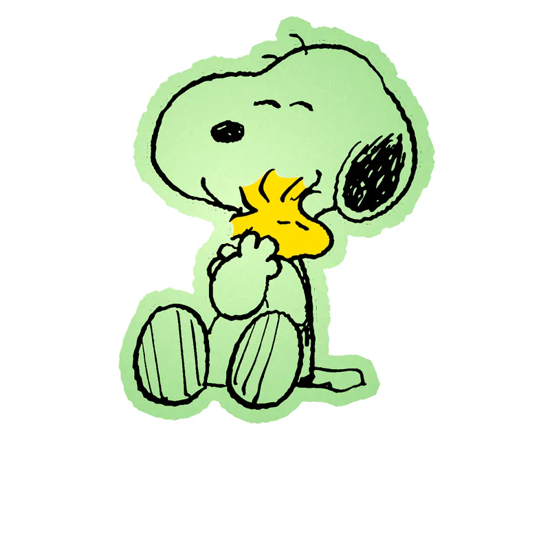 Snoopy Glow in the Dark Vinyl Decal
