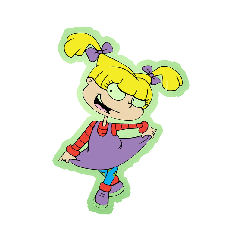 Rugrats - Angelica - Glow in the Dark Vinyl Sticker - Custom Size
