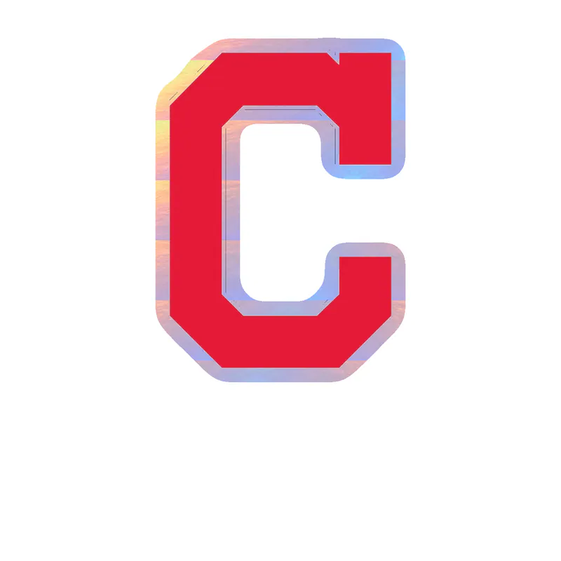 Cleveland Indians - Red C - Holographic Vinyl Sticker - Custom Size