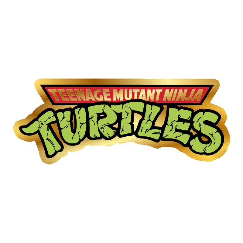 Teenage Mutant Ninja Turtles Gold Chrome Vinyl Decal