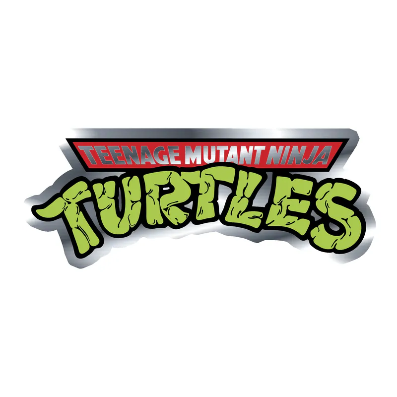 Teenage Mutant Ninja Turtles Silver Chrome Vinyl Decal
