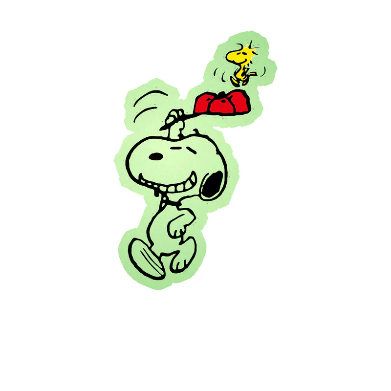 Snoopy Glow in the Dark Vinyl Decal