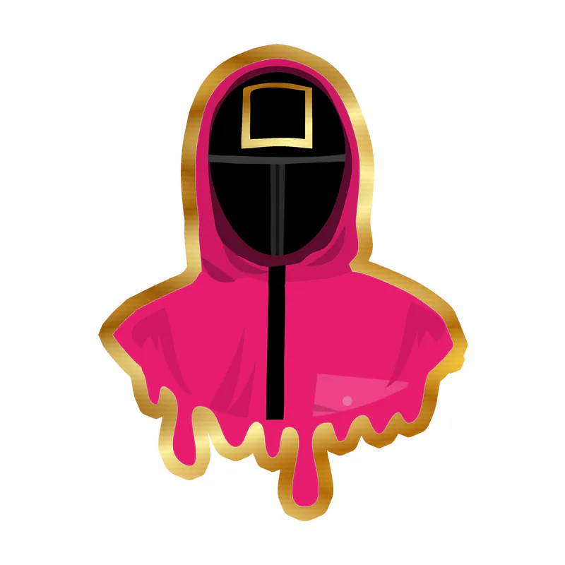 Squid Game Gold Chrome Vinyl Decal - Custom Size