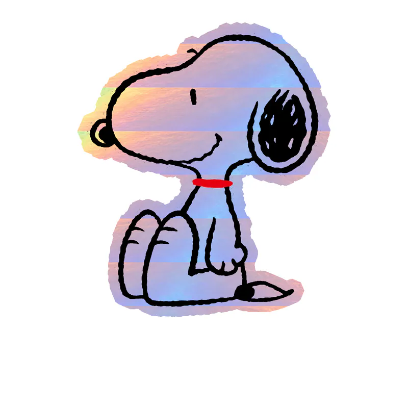 Snoopy Holographic Vinyl Decal