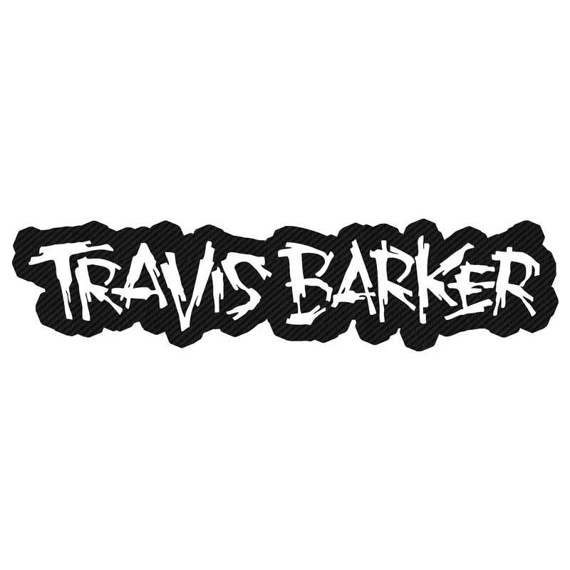 Travis Barker Carbon Fiber Vinyl Decal - Custom Size