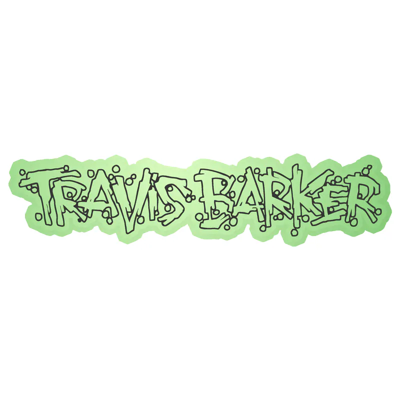 Travis Barker Glow in the Dark Vinyl Decal - Custom Size