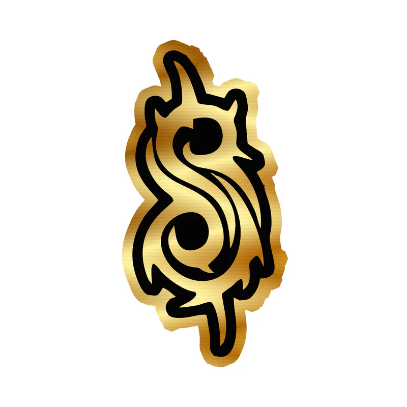 Slipknot Gold Chrome Vinyl Decal - Custom Size