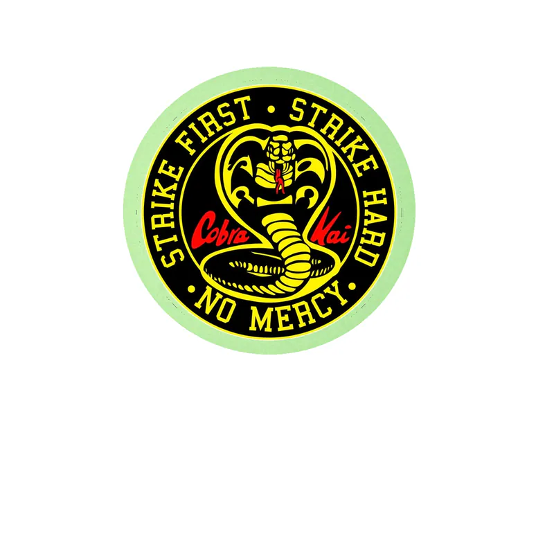 Cobra Kai Glow in the Dark Vinyl Sticker - Custom Size