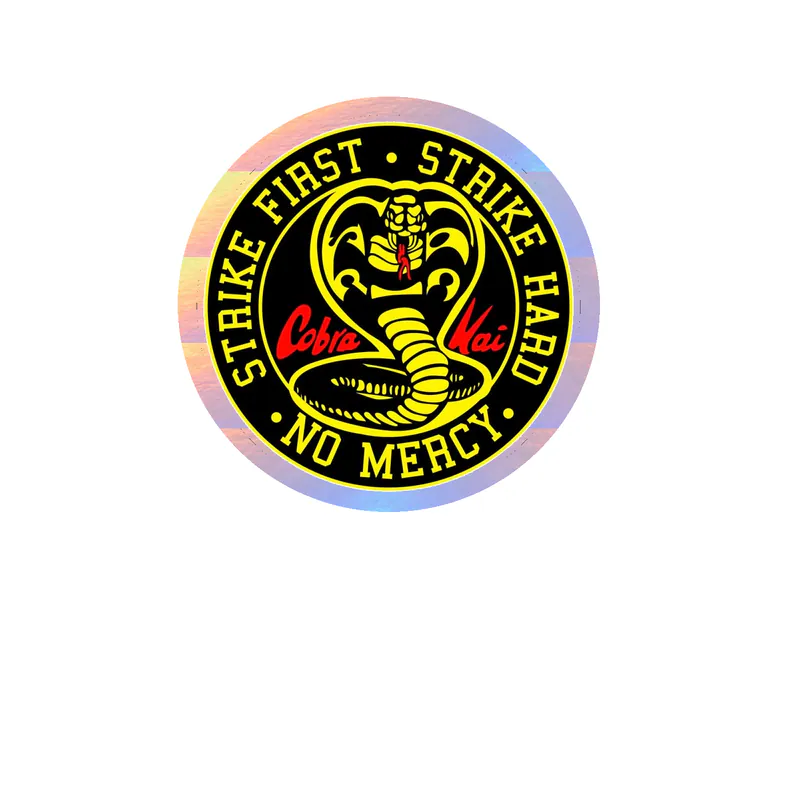 Cobra Kai Holographic Vinyl Sticker - Custom Size