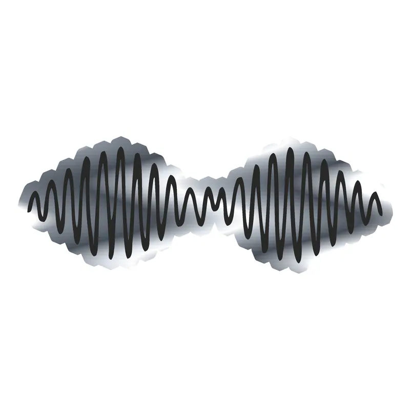 Arctic Monkeys Silver Chrome Vinyl Decal - Custom Size