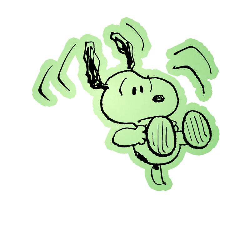 Snoopy Glow in the Dark Vinyl Decal