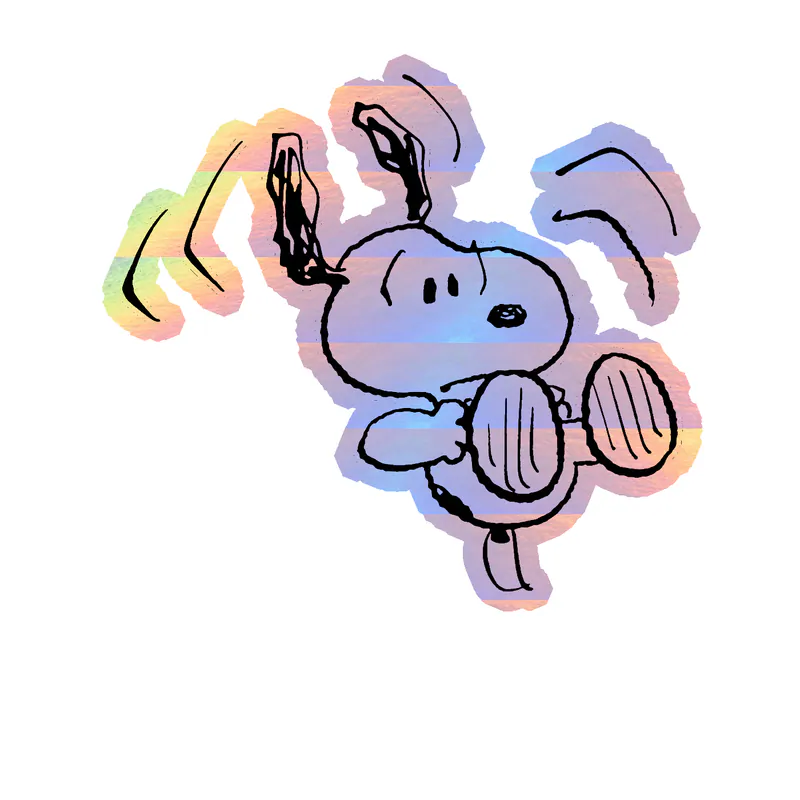 Snoopy Holographic Vinyl Decal