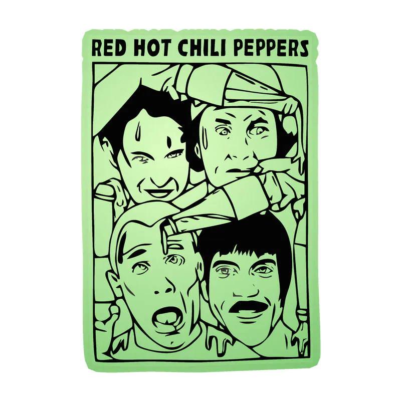 Red Hot Chili Peppers Glow in the Dark Vinyl Decal - Custom Size