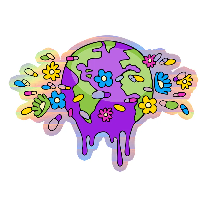 Juice Wrld Holographic Vinyl Decal - Custom Size