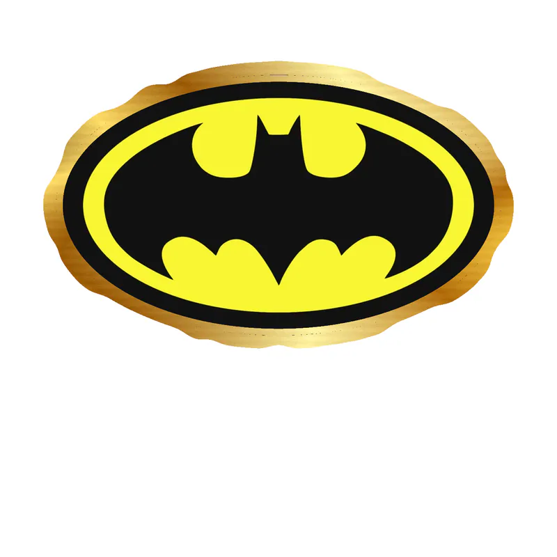 Batman Gold Chrome Vinyl Decal - Custom Size