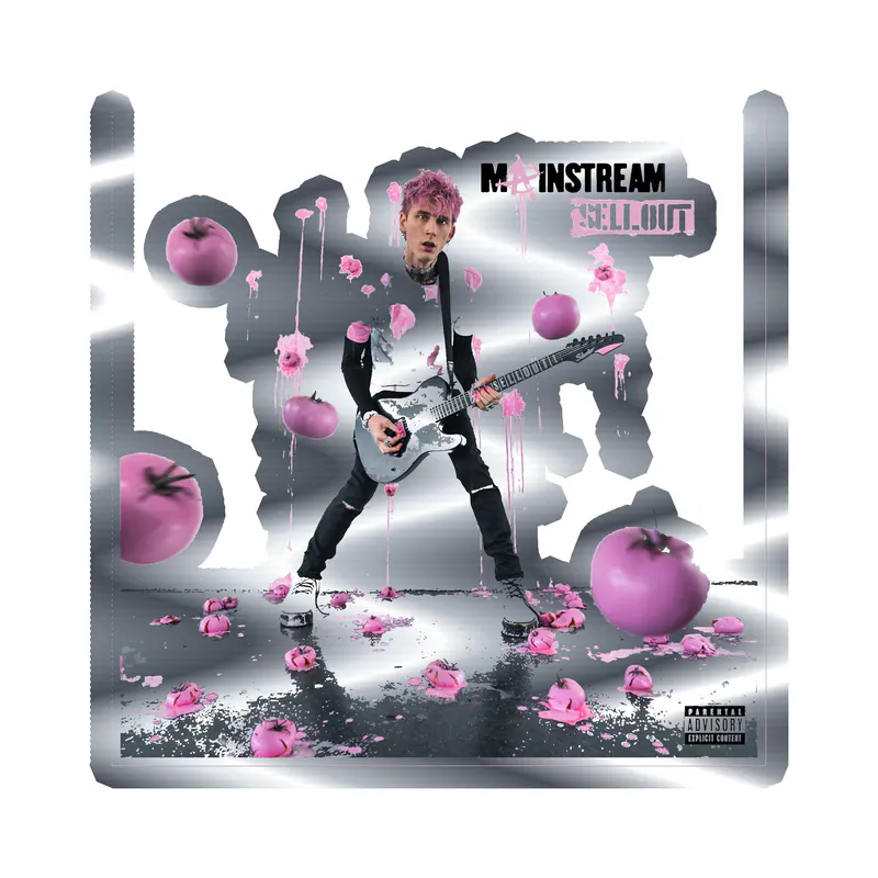 Machine Gun Kelly Album Cover Silver Chrome Vinyl Decal - Custom Size