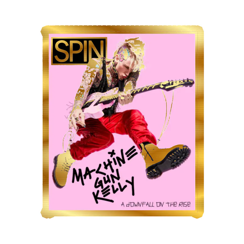 Machine Gun Kelly Gold Chrome Vinyl Decal - Custom Size