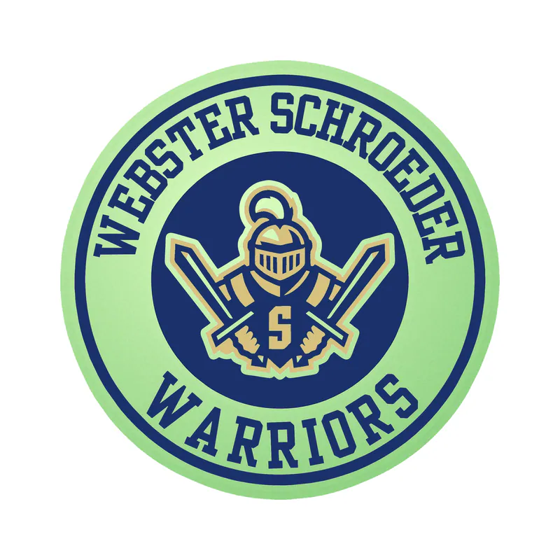 Webster Schroeder Warriors - Full Color - Glow in the Dark Vinyl Sticker - Custom Size