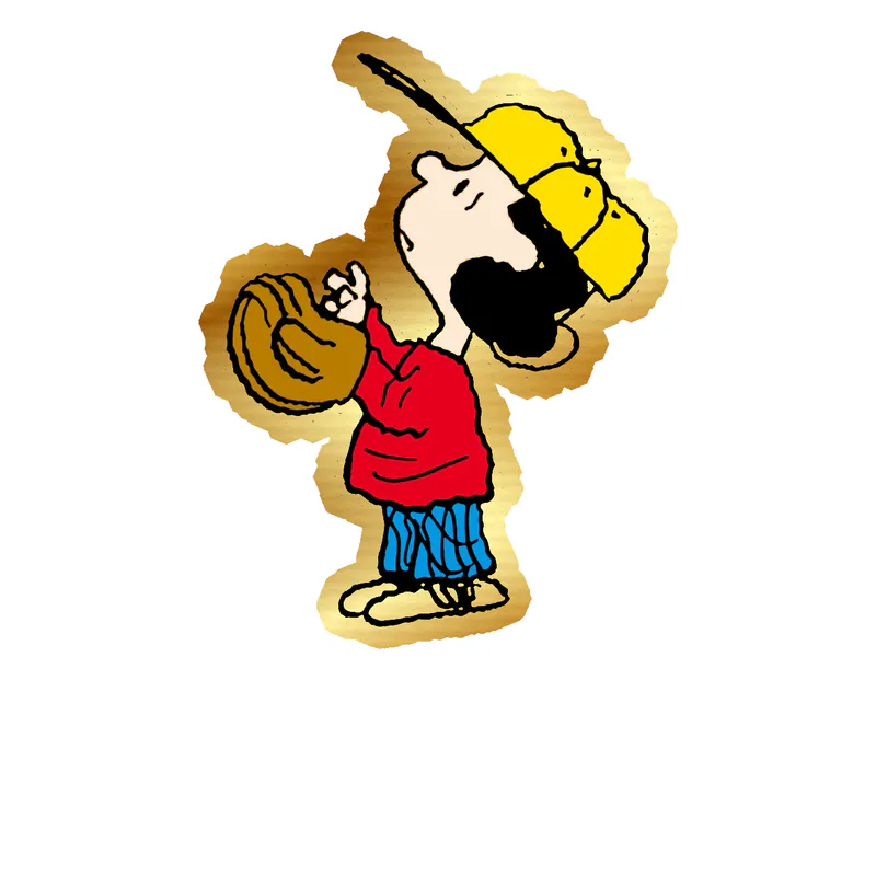Snoopy - Lucy Gold Chrome Vinyl Decal