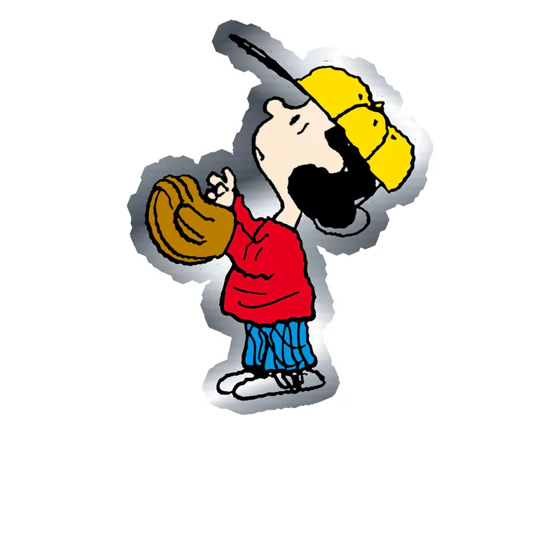 Snoopy - Lucy Silver Chrome Vinyl Decal