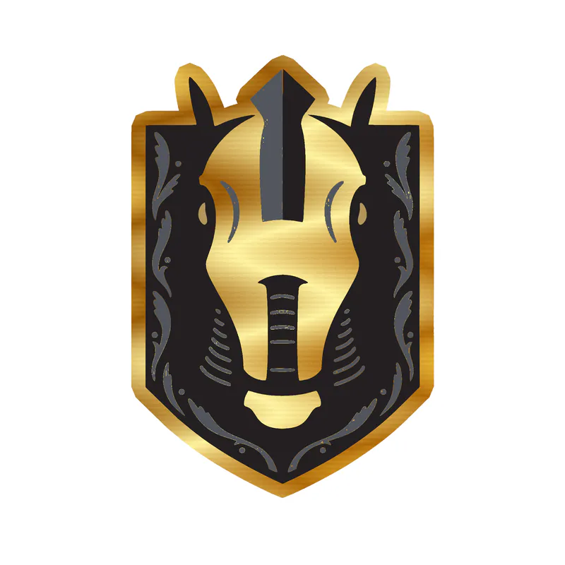 Henderson Silver Knights - Image 3 - Gold Chrome Vinyl Decal - Custom Size