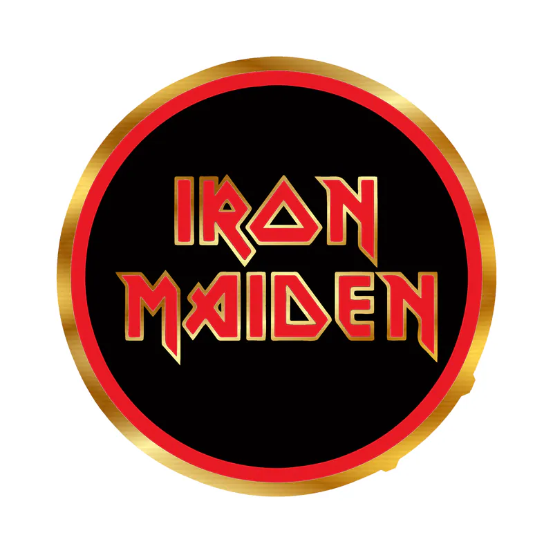 Iron Maiden Gold Chrome Vinyl Decal - Custom Size