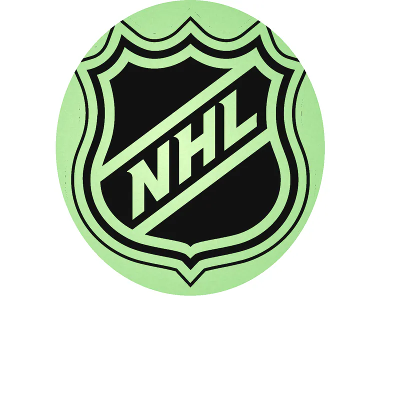 NHL Logo Glow in the Dark Vinyl Sticker - Custom Size
