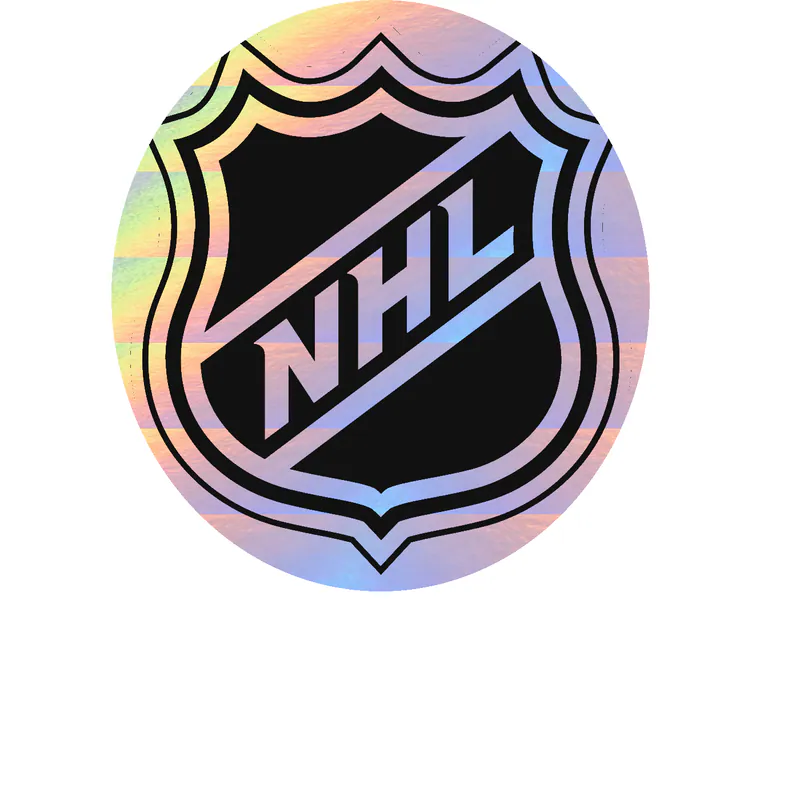 NHL Logo Holographic Vinyl Sticker - Custom Size
