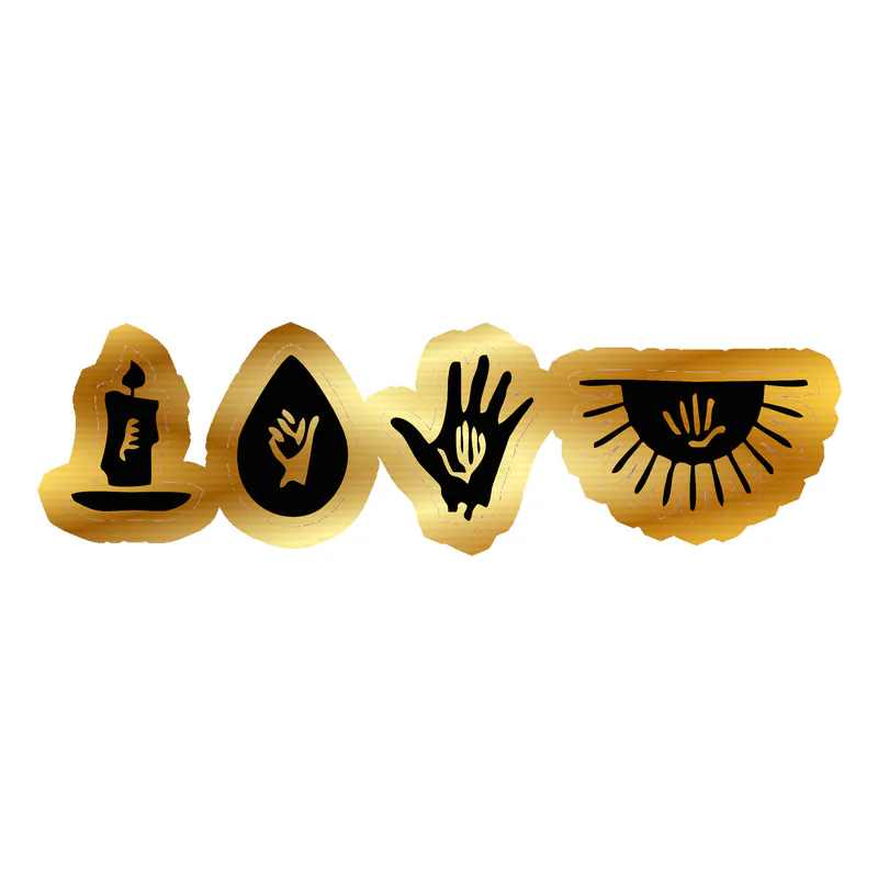 My Chemical Romance Gold Chrome Vinyl Decal - Custom Size