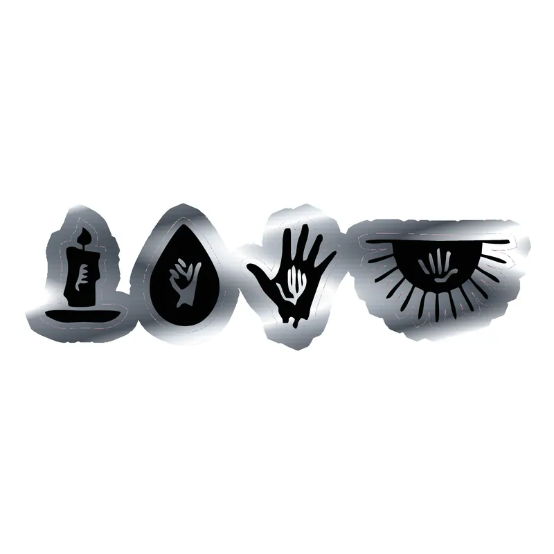 My Chemical Romance Silver Chrome Vinyl Decal - Custom Size