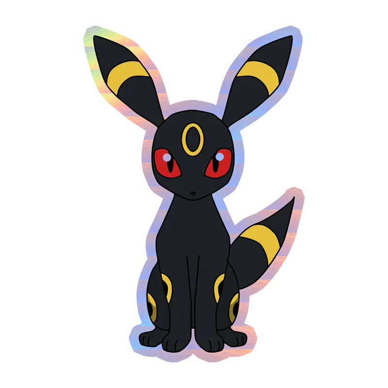 Umbreon Holographic Vinyl Decal