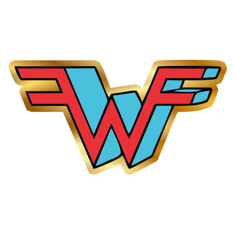 Weezer Gold Chrome Vinyl Decal - Custom Size