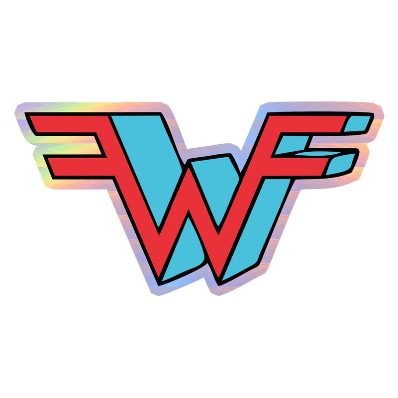 Weezer Holographic Vinyl Decal - Custom Size