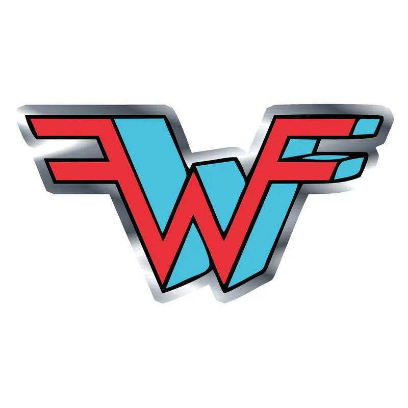 Weezer Silver Chrome Vinyl Decal - Custom Size