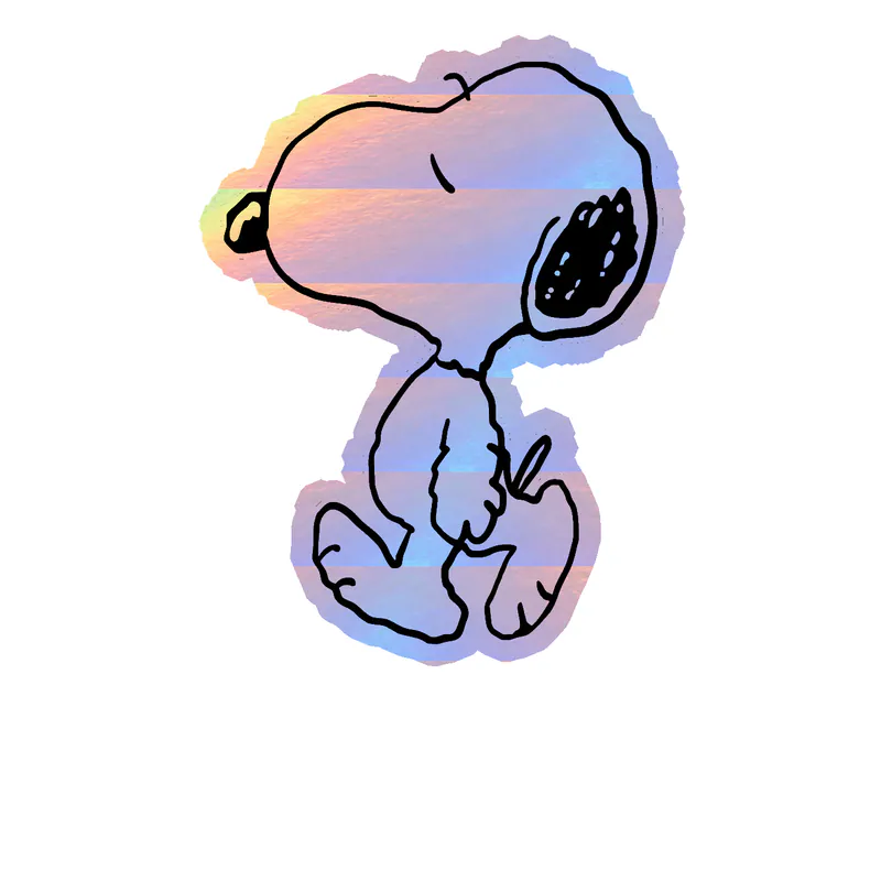 Snoopy Holographic Vinyl Decal
