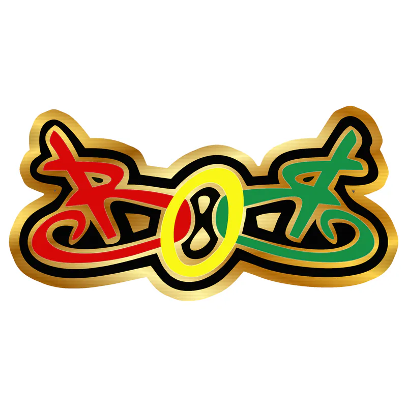 Bob Marley Gold Chrome Vinyl Decal - Custom Size