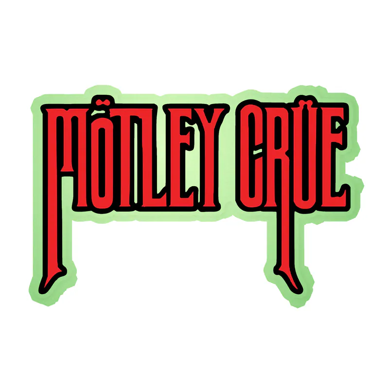 Motley Crue Glow in the Dark Vinyl Decal - Custom Size