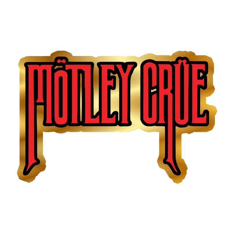 Motley Crue Gold Chrome Vinyl Decal - Custom Size