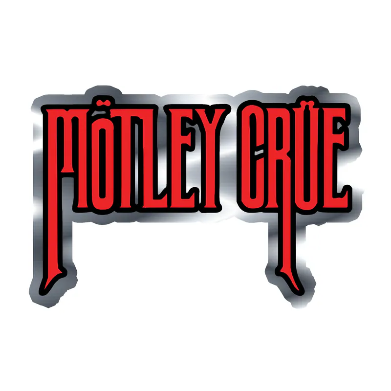 Motley Crue Silver Chrome Vinyl Decal - Custom Size
